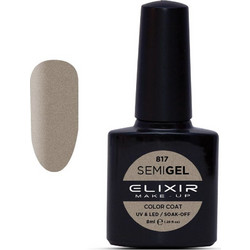 Elixir Semigel 817 Pearl Ecru Ημιμόνιμο Βερνίκι Νυχιών 8ml