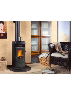 La Nordica Super Max Black Μαντεμένια Ξυλόσομπα 6kW