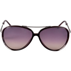 Web WE0060 71Z Ανδρικά Γυαλιά Ηλίου Aviator Μεταλλικά Μαύρα με Μωβ Φακό