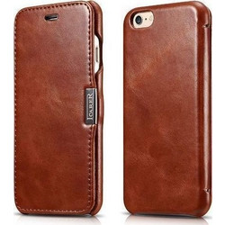 iCarer Vintage Series Side-Open Δερμάτινη Θήκη iPhone 6 / 6S - Brown (RIP612-BN)