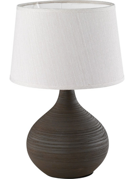 Trio Lighting R50371026 Πορτατίφ E14 Λευκό Μαύρο Φ20xΥ29cm