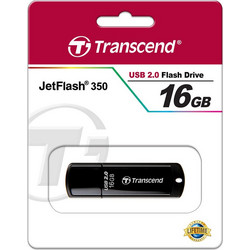 Transcend JetFlash 350 16GB USB Stick 2.0 με USB-A