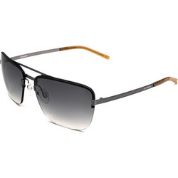 Jil Sander J1005/C 59/15 Ανδρικά Γυαλιά Ηλίου Τετράγωνα Μεταλλικά Μαύρα με Μαύρο Degradee Φακό