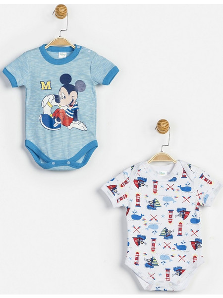 Κορμάκια αγοριών κοντό μανίκι Mickey 2 Τεμ. MC12785