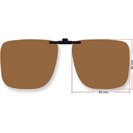 T-Cook T.COOK CLIP ON SUNGLASSES BROWN (62x54) 4282