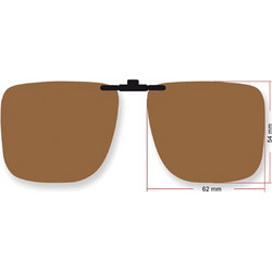 T-Cook T.COOK CLIP ON SUNGLASSES BROWN (62x54) 4282