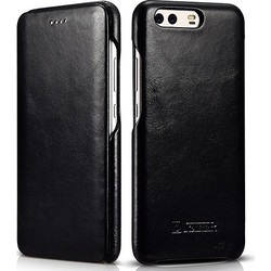 iCarer Curved Edge Leather Black (Huawei P10)