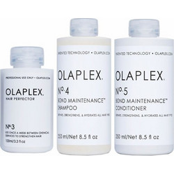 Olaplex Σετ Θεραπείας Μαλλιών για Όγκο & Επανόρθωση No3 100 ml + No4 250ml + No5 250ml
