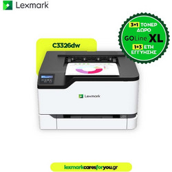 Lexmark C3326DW Έγχρωμος Εκτυπωτής Laser με WiFi και Mobile Print