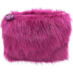 W7 Furry Bag Γυναικείο Νεσεσέρ Φούξια