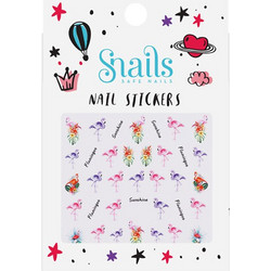 SNAILS Nail Stickers Flamingos, Αυτοκόλλητα Νυχιών