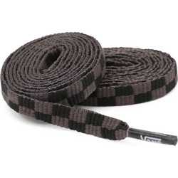 VANS LACES 36&quot BLACK-CHARCOAL CHECKERBOARD