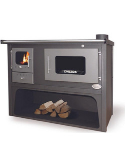 Zvezda Classic Maxi Ατσάλινη Ξυλόσομπα με Φούρνο 7kW