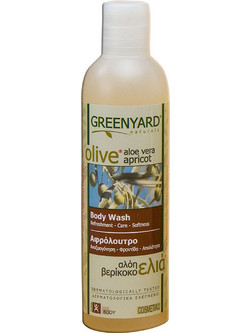 Greenyard Olive, Aloe Vera & Apricot Αφρόλουτρο σε Gel 250ml