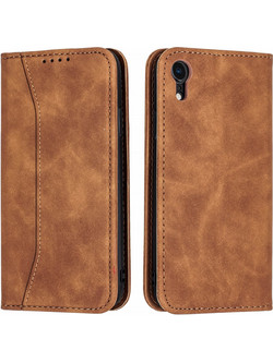 Bodycell Book Case Brown (iPhone XR) (5206015057571)