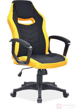 MaisonPlus Camaro Y Καρέκλα Gaming Δερματίνης Μαύρη Κίτρινη