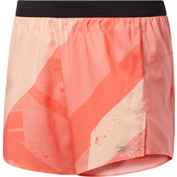 Reebok Run Essentials Allover Print Αθλητικό Γυναικείο Σορτς Running Κοραλί GJ6165