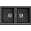 Teka Stone 90 C-TG 2E Ένθετος Νεροχύτης Γρανίτη Dark Grey 86x51cm