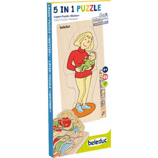 Παιδικό Puzzle Beleduc Μαμά 5 in 1 29 Κομμάτια