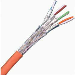 Nexans F/FTP Cat.6a Καλώδιο Δικτύου Ethernet 1m Orange N100.694G-OD