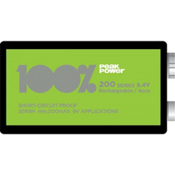 Gp Rechargeable 200mAh 9V 1τμχ