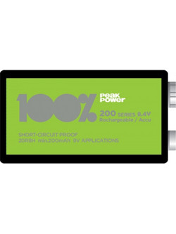 Gp Rechargeable 200mAh 9V 1τμχ