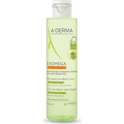 A-Derma Exomega Emollient Βρεφικό Σαμπουάν για Ατοπικό Δέρμα Βρώμη 200ml