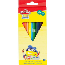 Gim Play-Doh Art & Activity Triangel Ξυλομπογιές Σετ 12τμχ