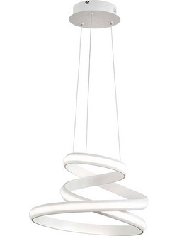 Wofi Tess 6824.01.06.9420 Κρεμαστό Φωτιστικό Οροφής LED με Θερμό Λευκό Φως Λευκό
