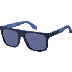 Marc Jacobs MARC 357/S PJP/KU Ανδρικά Γυαλιά Ηλίου Τετράγωνα Κοκάλινα Μπλε με Μπλε Polarized Φακό