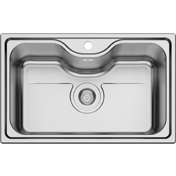 Macart New Silk N-100 S Ένθετος Νεροχύτης Inox Σατινέ 80x50cm