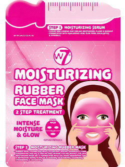 W7 Moisturising 2 Step Treatment Rubber Κρεμώδης Μάσκα Προσώπου για Ενυδάτωση με Υαλουρονικό & Αλόη 5ml