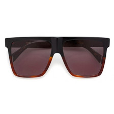 Kaleos Winslow 002 Γυναικεία Γυαλιά Ηλίου Oversized Κοκάλινα Μαύρα με Μαύρο Polarized Φακό