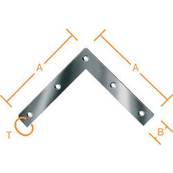 Γωνιακό λαμάκι σύνδεσης γαλβανιζέ 120x20mm