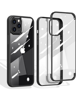Double Sided Hybrid Θήκη με άθραυστο Tempered Glass + Πλαϊνά TPU Σιλικόνης iPhone 12 mini