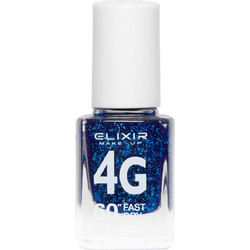 Elixir 4G Fast Dry 187 Glitter Βερνίκι Νυχιών Μακράς Διαρκείας Quick Dry 13ml