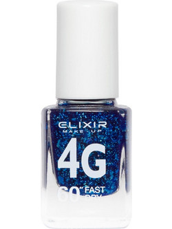 Elixir 4G Fast Dry 187 Glitter Βερνίκι Νυχιών Μακράς Διαρκείας Quick Dry 13ml