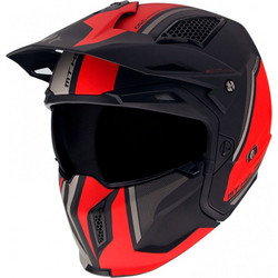 MT Streetfighter SV C5 Twin Matt Red Κράνος Μηχανής Crossover / Modular 1200gr