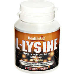 Health Aid L-Lysine 500mg 60 Ταμπλέτες