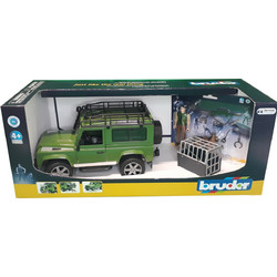 Bruder Τζιπ Land Rover Με Κυνηγό, Σκύλο & Εξοπλισμό BR002587