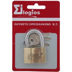 ΛΟΥΚΕΤΟ ΟΡΕΙΧΑΛΚΙΝΟ Β.Τ. 50mm ΜΕ 3 ΚΛΕΙΔΙΑ BL - OEM