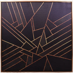 86174 ΚΑΔΡΟ FYLLIANA BLACK THEME 60X60ΕΚ