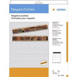 Herma Negative packets PP clear 25 Sheets/6-Strips 7762