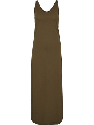 Vero Moda Maxi Καλοκαιρινό Καθημερινό Φόρεμα Χακί 10233347