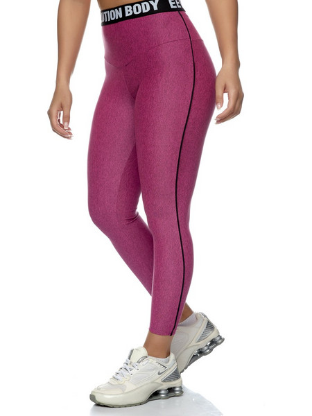 Evolution Body Γυναικείο Κολάν Μακρύ Ψηλόμεσο Μωβ 2425