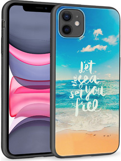 Θήκη iPhone 11 Black TPU - Let The Sea Set You Free