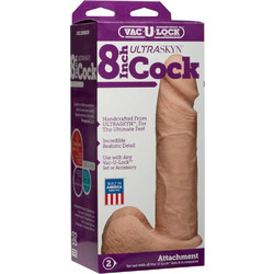 Doc Johnson Vac-U-Lock Ultraskyn Ρεαλιστικό Dildo με Βεντούζα & Όρχεις 20.5cm Vanilla