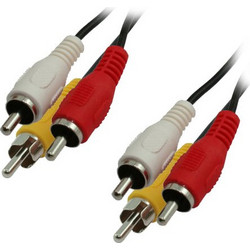 Καλώδιο MediaRange Audio/Video 3x RCA plug (phono)/3x RCA plug (phono) 3.0M Black (MRCS123)