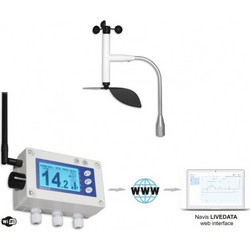 Navis W410XW WiFi Ασύρματο Ανεμόμετρο με Συναγερμό & Αισθητήρα WSD 011-1A