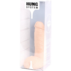 Hung System Cesar Ρεαλιστικό Dildo με Βεντούζα & Όρχεις 19cm Flesh